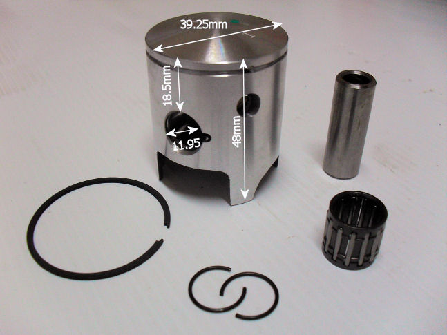 Zinger 50 LC 2-stroke Water-cooled Minibike piston parts